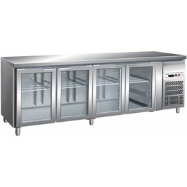 Kühltisch GN 1/1 G-GN4100TNG 340 Watt | 4 Glastüren Produktbild