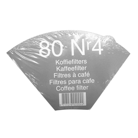 Kaffeefilter braun Größe 4 | 20 Packungen à 80 Filter Produktbild