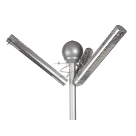 Standstrahler PERFECTCLIME® TERM TOWER PALMS aluminiumfarben | 2 Strahler | Kühlungsdüsen H 2500 - 2700 mm Produktbild