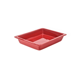 Gastronorm-Schale Keramik rot GN 1/2 x 60 mm Produktbild