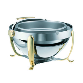 Chafing Dish Royal Gold rund mit Rolldeckel Ø 550 mm Produktbild 2 S
