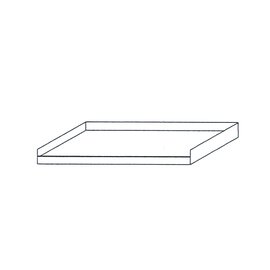 Arbeitsplatte 1200 mm  x 700 mm Aufkantung dreiseitig Wulstrand Produktbild