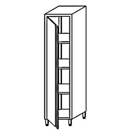 Hochschrank mit 3 Zwischenböden mit Flügeltür 500 mm  x 500 mm  H 1800 mm Produktbild