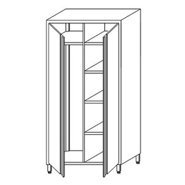 Hochschrank mit 5 Zwischenböden mit Flügeltüren 1200 mm  x 600 mm  H 1800 mm Produktbild