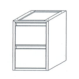 Unterbau-Schubladenblock mit 2 Schubladen | 420 mm  x 590 mm  H 600 mm Produktbild