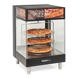 Pizza-Warmhaltevitrine 1550 Watt 120 Volt L 559 mm B 559 mm H 829 mm | 4 Drehroste à Ø 457 mm Produktbild