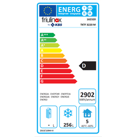 Tiefkühltisch GN 1/1 TKTF 3220 M 720 Watt  | Aufkantung  | 3 Volltüren Produktbild 1 L