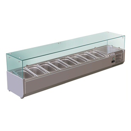 Kühlaufsatz RX1800 (Glas) Statische Kühlung | 8 x GN 1/3 - 150 mm Produktbild
