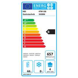 Kühltisch Gastronorm KTM 106 Umluftkühlung 100 Watt 109 ltr | 2 Schubladen Produktbild 1 L