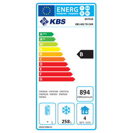 Tiefkühlschrank KBS 402 TK CHR | 361 ltr | Volltür | Türanschlag wechselbar Produktbild 1 S