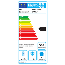 Bäckereikühlschrank KBS 520 BKU weiß | 520 ltr | Volltür | Türanschlag wechselbar Produktbild 2 L