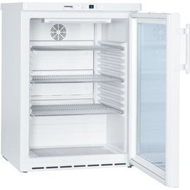 Glastürkühlschrank FKUv 1613 weiß | 148 ltr | Umluftkühlung Produktbild