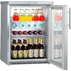 Glastürkühlschrank FKUv 1663 CHR | 148 ltr | Umluftkühlung Produktbild