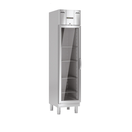 Edelstahl-Tiefkühlschrank TKU 358 G | Glastür Gastronorm | Umluftkühlung 303 ltr | 209,0 ltr Produktbild