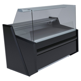 Freikühltheke Nika Lux 1003 mit Rückschiebescheiben | schwarz L 1070 mm Produktbild