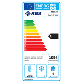 Kühltisch READY KT4000 Umluftkühlung 204 Watt 615 ltr | Aufkantung | 4 Volltüren Produktbild 1 L