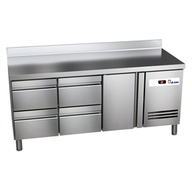 Kühltisch READY KT3614 Umluftkühlung 213 ltr | Aufkantung | 1 Volltür | 4 Schubladen Produktbild