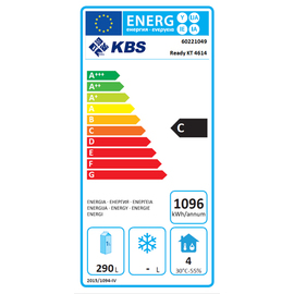 Kühltisch READY KT4614 Umluftkühlung 204 Watt 290 ltr | Aufkantung | 2 Volltüren | 4 Schubladen Produktbild 1 L