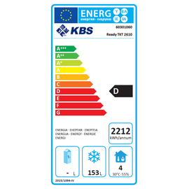 Tiefkühltisch READY TKT2610 Umluftkühlung 667 Watt 153 ltr | Aufkantung | 2 Volltüren Produktbild 1 L