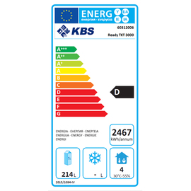 Tiefkühltisch READY TKT3000 Umluftkühlung 667 Watt 214 ltr | 3 Volltüren Produktbild 1 S