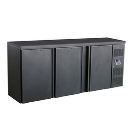 Backbar BB 200 schwarz | Umluftkühlung | 3 Volltüren Produktbild