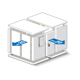 Tiefkühlzelle DCR 100 | 1430 mm x 1430 mm H 2270 mm Produktbild 1 S