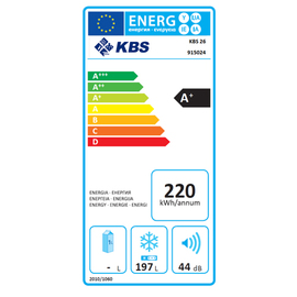 Tiefkühltruhe KBS 26 weiß 197 ltr 0,63 kWh/24 Std Produktbild 1 S