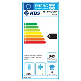 Umluft Gewerbekühlschrank KBS 605 U | 600 ltr | Türanschlag wechselbar Produktbild 1 L