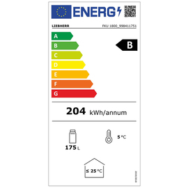 Getränkekühlschrank FKU 1800 W weiß | 180 ltr | Statische Kühlung Produktbild 1 L