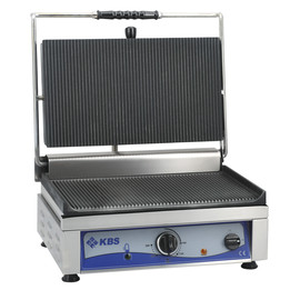Kontaktgrill Grillfl&auml;che 36x27 cm oben & unten gerillt 1 Heizzone Produktbild