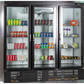Tiefk&uuml;hlschrank TKU 1850 G mit 3 Glas-Dreht&uuml;ren | Umluftk&uuml;hlung 1852 ltr Produktbild