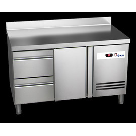 K&uuml;hltisch READY KT2612 Umluftk&uuml;hlung 172 Watt 145 ltr | Aufkantung | 2 Schubladen Produktbild