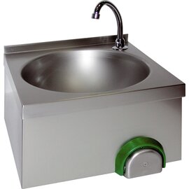 Handwaschbecken mit Kniebedienung | 400 mm x 400 mm H 200 mm Produktbild