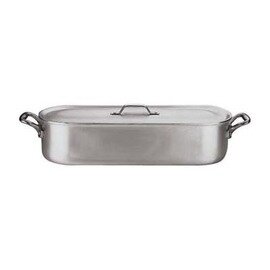 Fisch-Kochkessel 13 ltr Aluminium Topf|Deckel|Siebeinsatz 600 mm  x 170 mm  H 130 mm  | Edelstahlrohrgriffe Produktbild