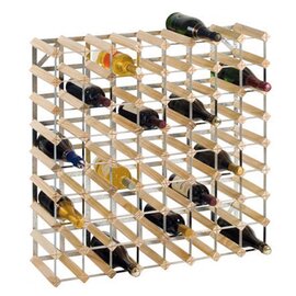 Weinregal, für 72 Flaschen, Material: Holz/Metall, Maße: 81 x 81 x 23 cm, zur Selbstmontage Produktbild
