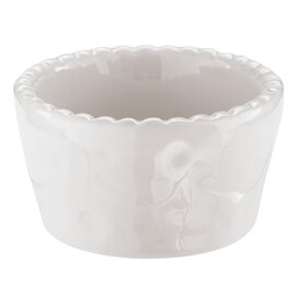 Ramekin Porzellan weiß Ø 70 mm  H 40 mm | gerippt Produktbild