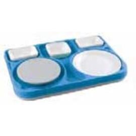 RESTPOSTEN | Thermotablett Polycarbonat blau rechteckig | 570 mm  x 370 mm Produktbild