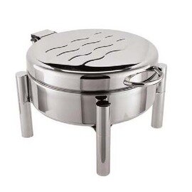 Chafing Dish Round ATLANTIC BUFFET SYSTEM Scharnierdeckel 5 ltr  Ø 360 mm  H 270 mm Produktbild