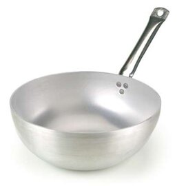 Wok Aluminium 5 mm  Ø 320 mm  H 110 mm | Edelstahlstiel Produktbild