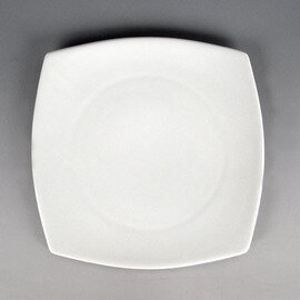 Teller Porzellan weiß quadratisch | 270 mm  x 270 mm Produktbild