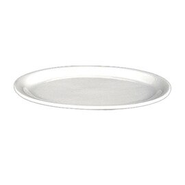 Platte Blanko Porzellan weiß oval | 250 mm  x 200 mm Produktbild