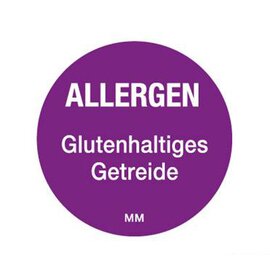 Etikett Movemark • Allergen Glutenhaltiges Getreide Ø 25 mm | 1000/Rolle Produktbild