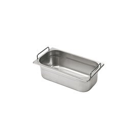 Gastronorm Behälter GN 1/3  x 65 mm Edelstahl | starre Griffe Produktbild