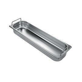 Gastronorm Behälter GN 2/4  x 65 mm Edelstahl | starre Griffe Produktbild