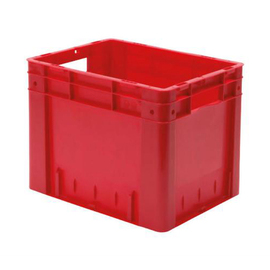 Stapelbehälter Rainbow Line Euronorm PP rot geschlossen | verstärkt 29 ltr | 400 mm x 300 mm H 320 mm Produktbild