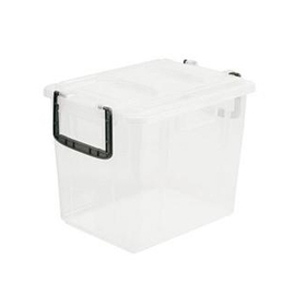 Lebensmittel-Lagerbehälter mit Deckel PP transparent 20 ltr | 280 mm x 380 mm H 296 mm Produktbild