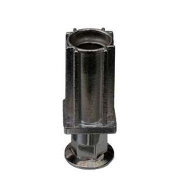 Einschlagfuß für Vierkantrohr 25 x 25 mm | Zamak vernickelt H 20 - 50 mm Produktbild