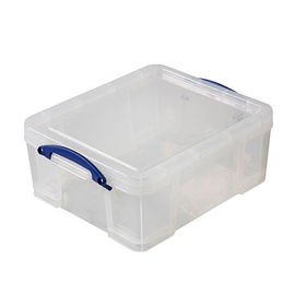 Aufbewahrungsbox mit Deckel PP transparent 18 ltr | 390 mm x 480 mm H 200 mm Produktbild