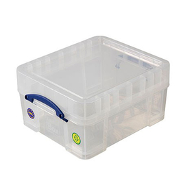Aufbewahrungsbox mit Deckel PP transparent 18 ltr | 390 mm x 480 mm H 230 mm Produktbild