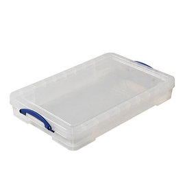 Aufbewahrungsbox mit Deckel PP transparent 20 ltr | 710 mm x 440 mm H 120 mm Produktbild